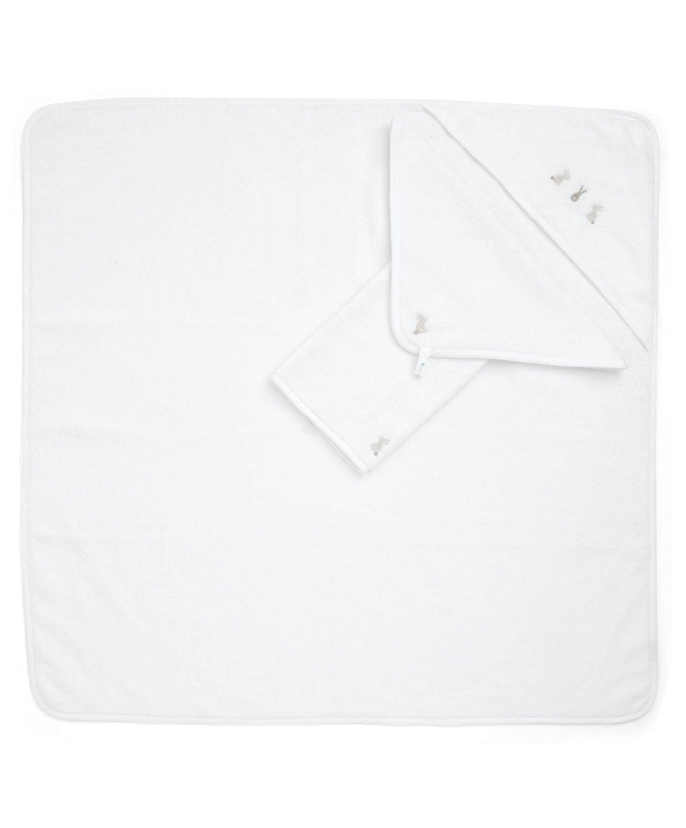 Mamas &amp; Papas Towelling Bunny Towelling Set - (3 piece set)