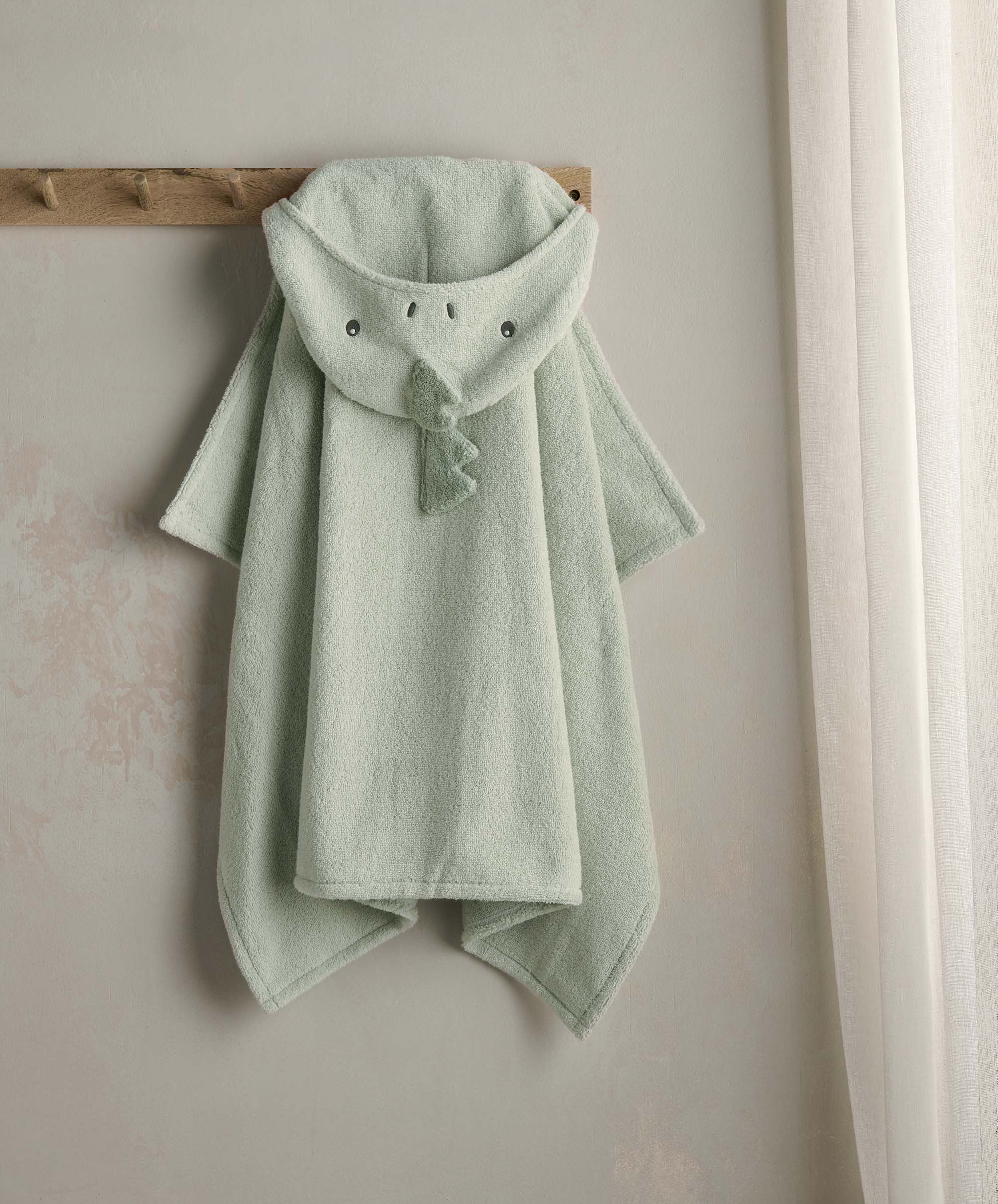 Hooded Baby Towel Dinosaur – Mamas Papas UK - Main Image