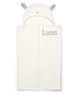 Mamas & Papas Towelling Hooded Baby Towel - Lamb