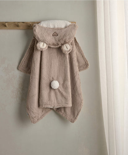 Mamas & Papas Towelling Hooded Bear Baby Towel - Millie & Boris