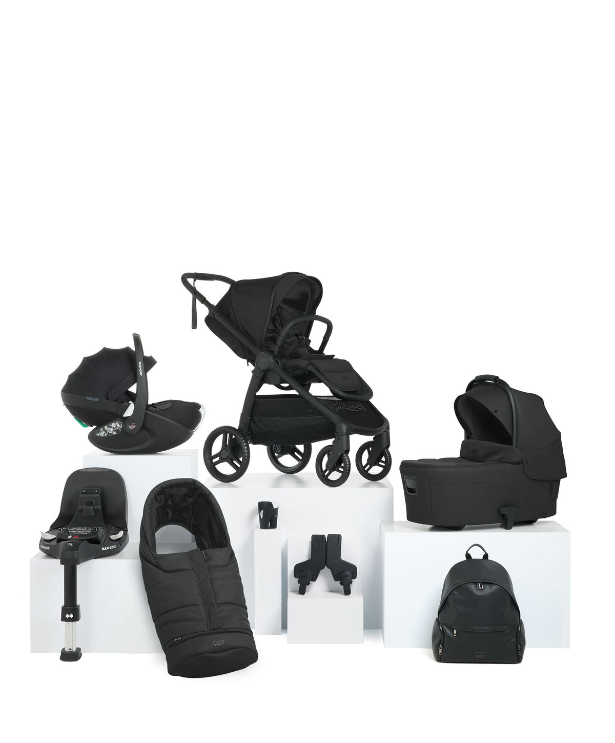 Mamas & Papas Travel Systems Ocarro 2 Pushchair Bundle With Maxi-Cosi Pebble 360 Pro² Car Seat & Base (8 Pieces) - Eclipse