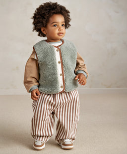 Mamas & Papas Trousers & Leggings Clay & Cream Stripe Trouser