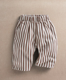 Mamas & Papas Trousers & Leggings Clay & Cream Stripe Trouser