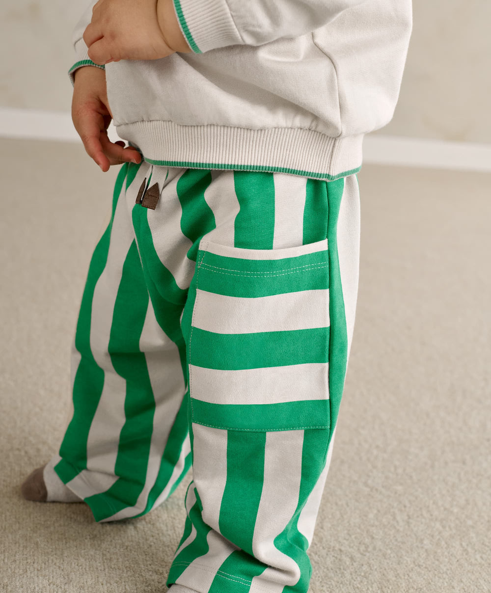 Mamas &amp; Papas Trousers &amp; Leggings Green Stripe Trouser