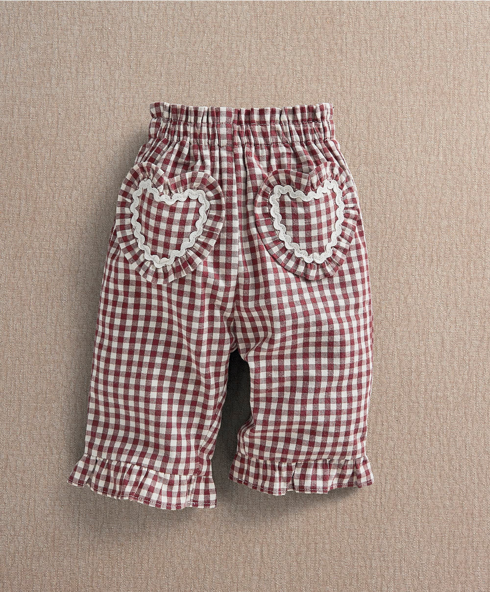 Mamas &amp; Papas Trousers &amp; Leggings Red Gingham Trousers