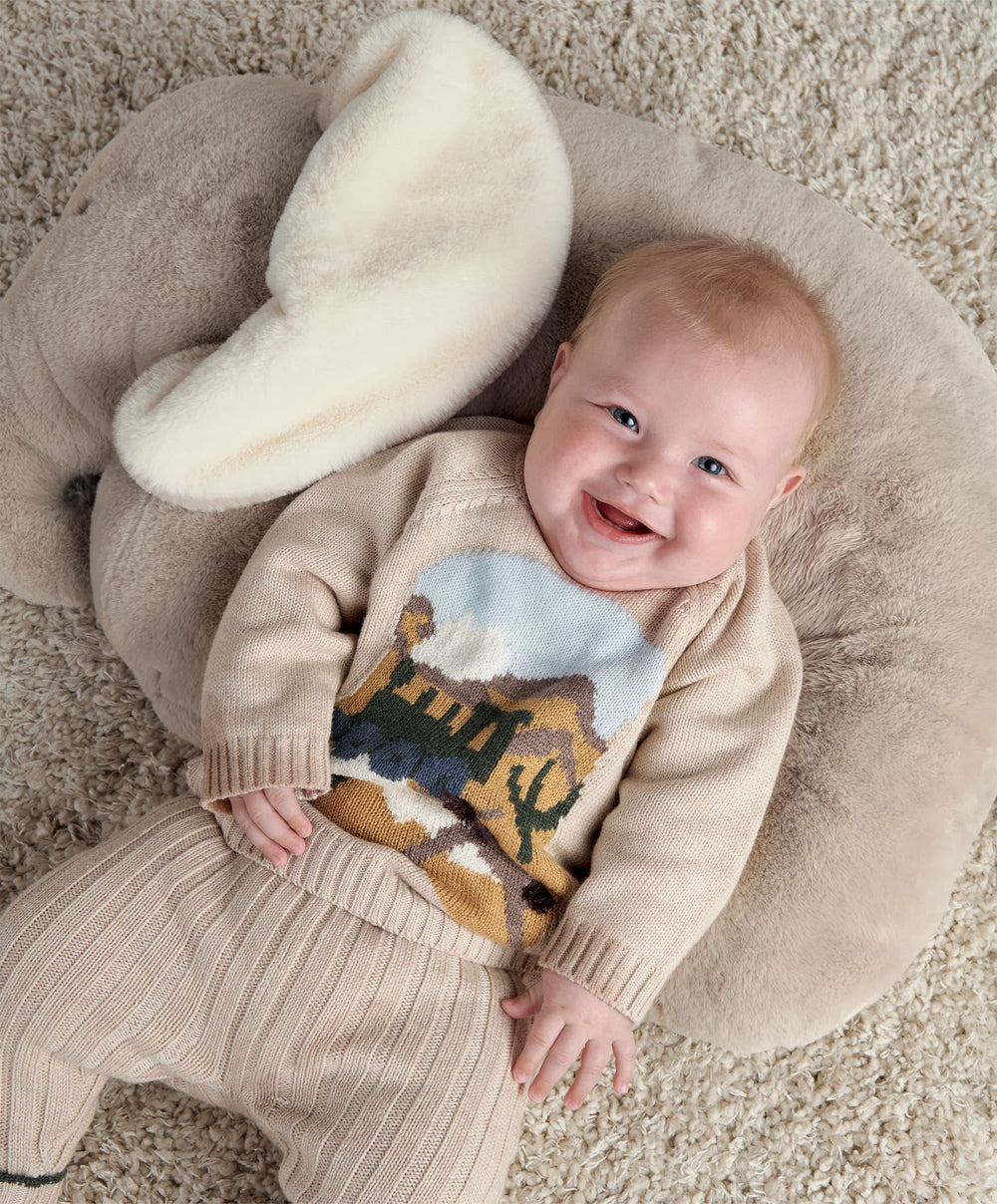 Mamas &amp; Papas Tummy Time Tummy Time Snugglerug - Elephant
