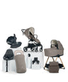 Mamas & Papas Vardo Complete Pushchair Bundle with Cybex Cloud T+ i-Size Rotating Baby Car Seat & Base (9 Pieces) - Heritage