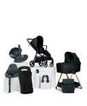 Mamas & Papas Vardo Complete Pushchair Bundle with Cybex Cloud T i-Size Rotating Baby Car Seat & Base (9 Pieces) - Noir