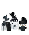 Mamas & Papas Vardo Complete Pushchair Bundle with Cybex Cloud T i-Size Rotating Baby Car Seat & Base (9 Pieces) - Noir