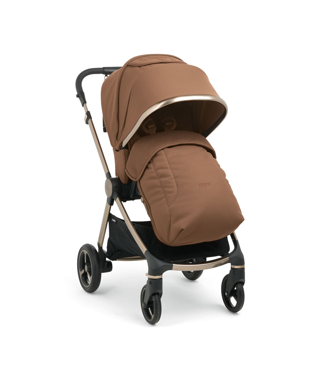 Vardo Complete Pushchair Bundle with Maxi-Cosi Pebble Slide Pro Car Seat &amp; Base (9 Pieces) - Nutmeg