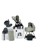 Mamas & Papas Vardo Complete Pushchair Bundle with Cybex Cloud T+ i-Size Rotating Baby Car Seat & Base (9 Pieces) - Sage