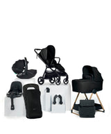 Mamas & Papas Vardo Complete Pushchair Bundle with Maxi-Cosi Pebble 360 Pro² Car Seat & Base (9 Pieces) - Noir