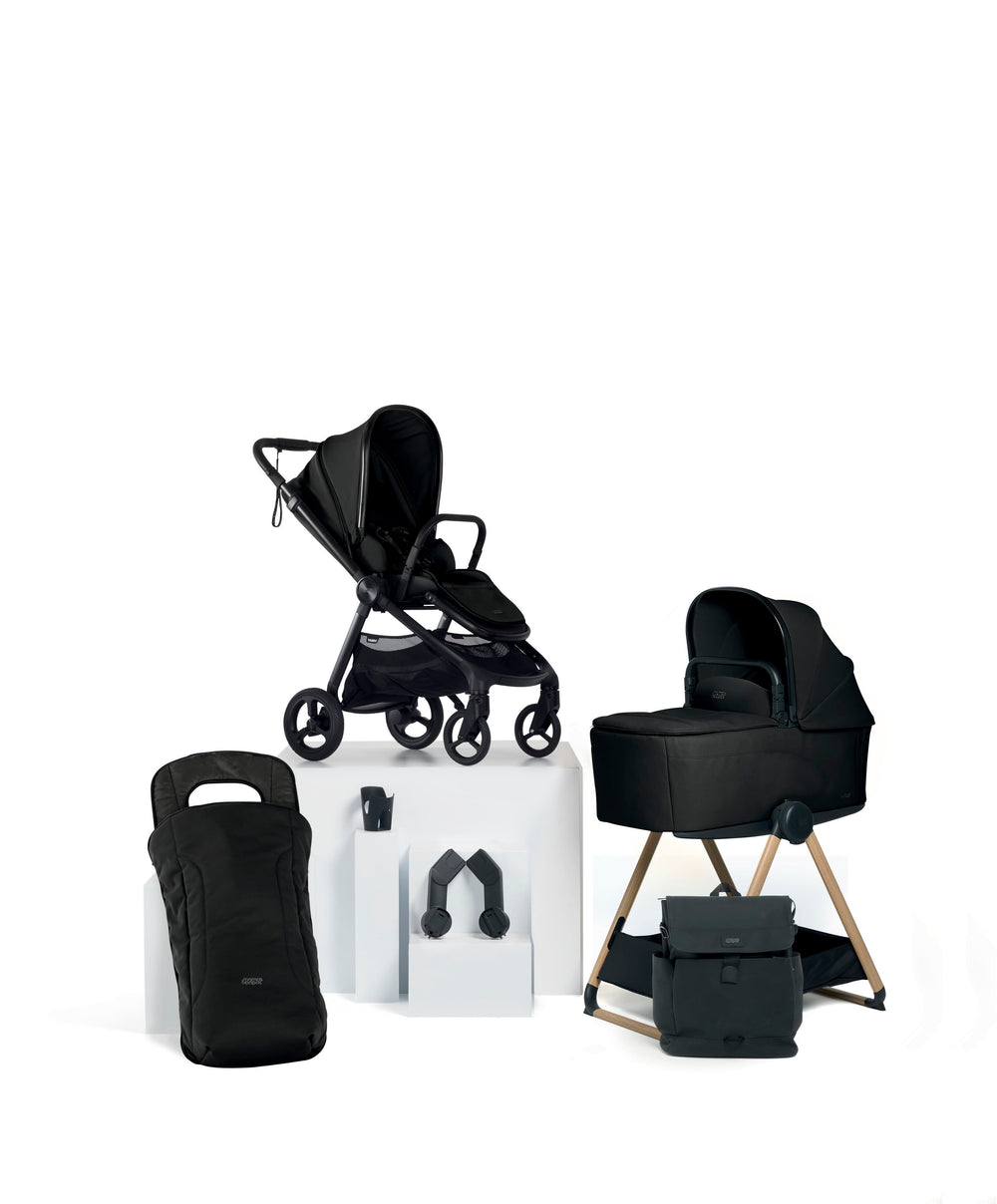 Mamas &amp; Papas Vardo Essential Pushchair Bundle (7 Pieces) - Noir
