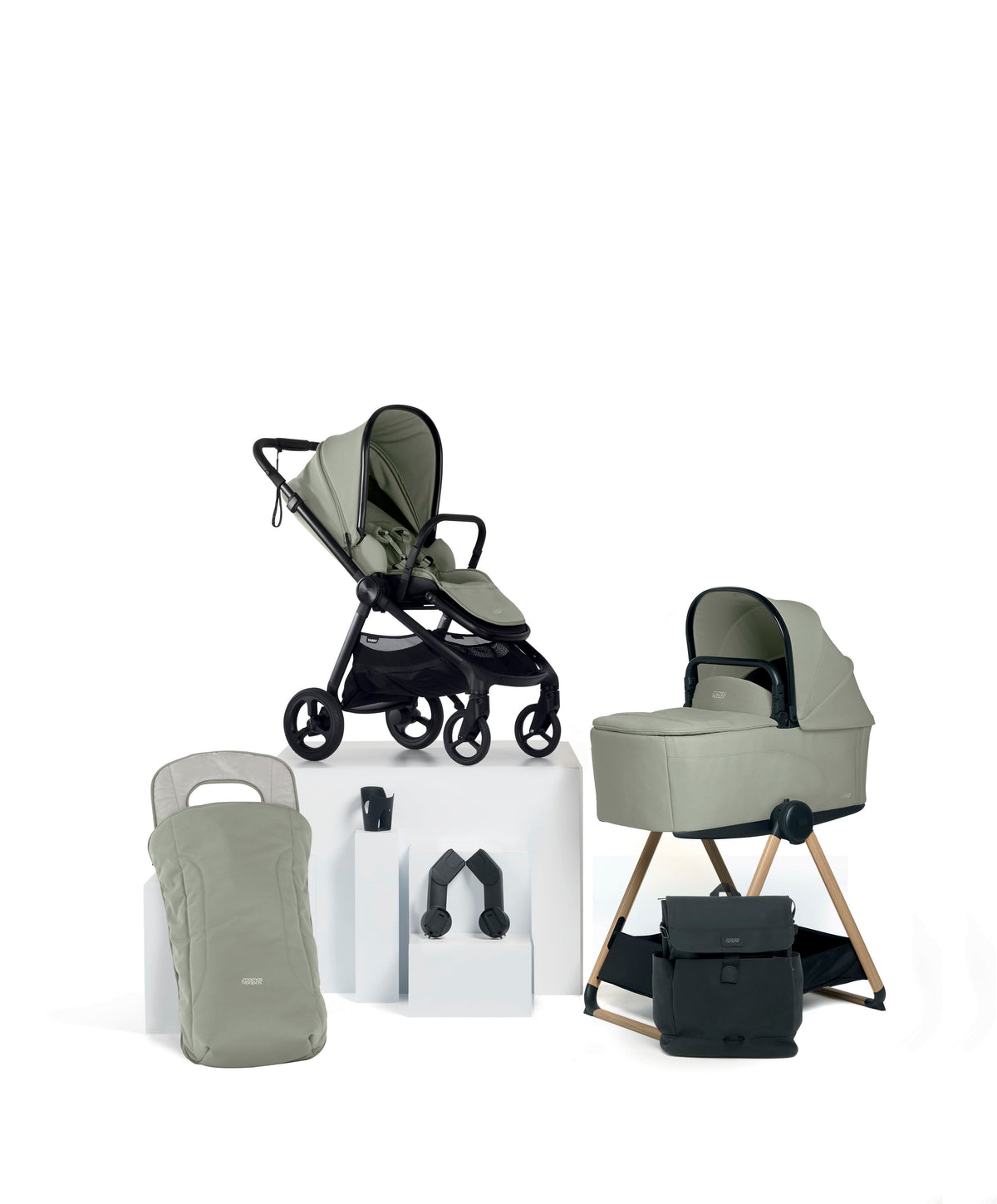 Mamas & Papas Vardo Essential Pushchair Bundle (7 Pieces) - Sage