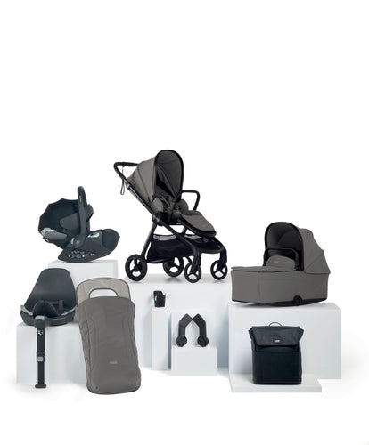 Mamas & Papas Vardo Pushchair Bundle with Cybex Cloud T Car Seat (8 Pieces) - Storm
