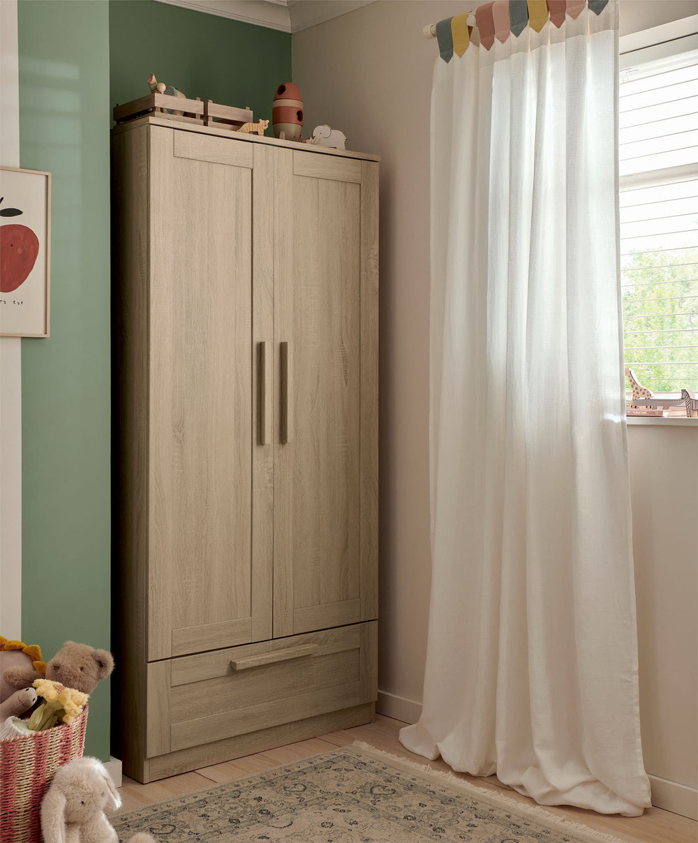 Mamas &amp; Papas Wardrobes Atlas Wardrobe - Light Oak
