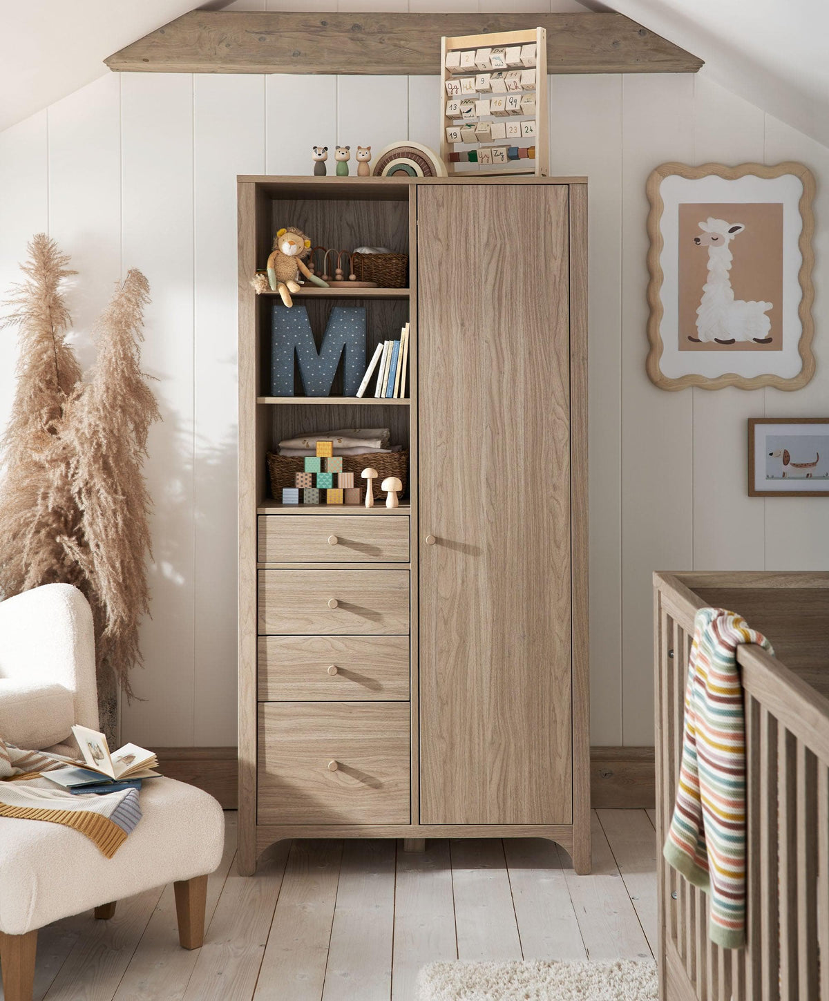 Mamas & Papas Wardrobes Barton Wardrobe - Natural/Oak