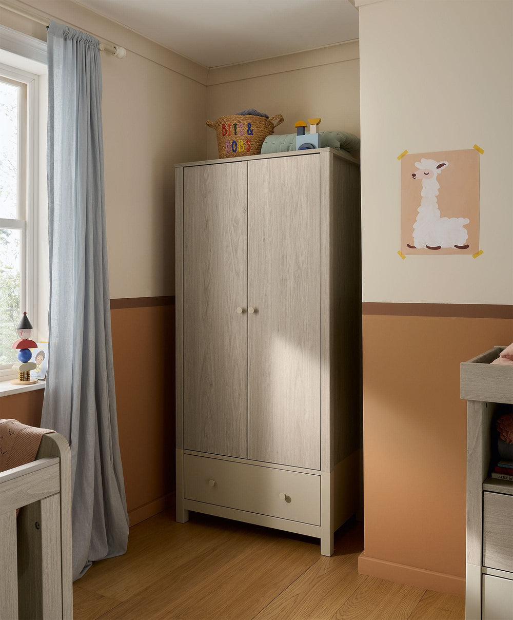 Mamas &amp; Papas Wardrobes Litton Wardrobe - Washed Oak
