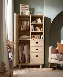 Mamas & Papas Wardrobes Oska Wardrobe - Natural Oak
