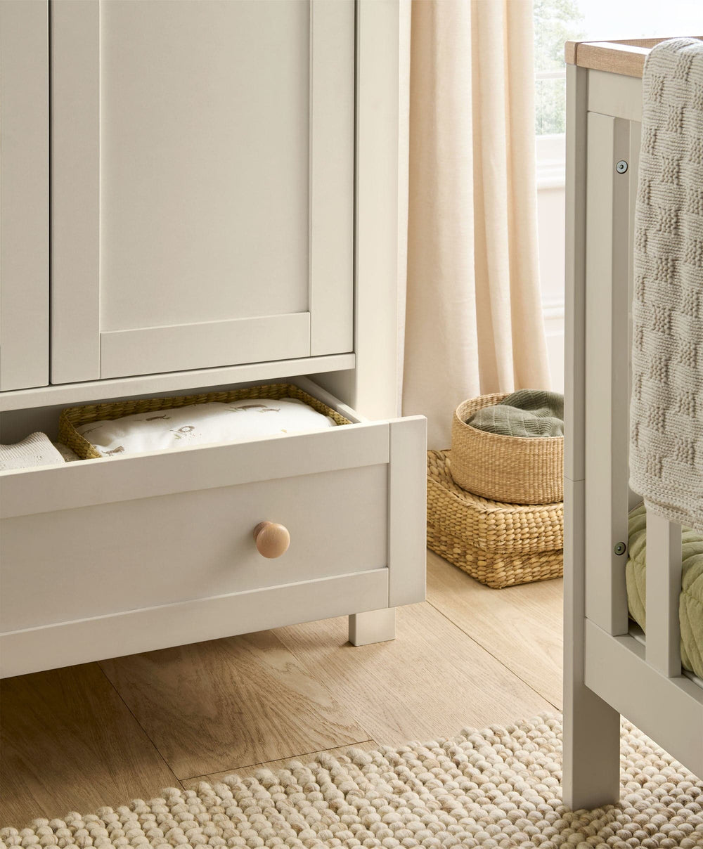 Mamas &amp; Papas Wardrobes Wedmore Wardrobe - Cashmere/Oak