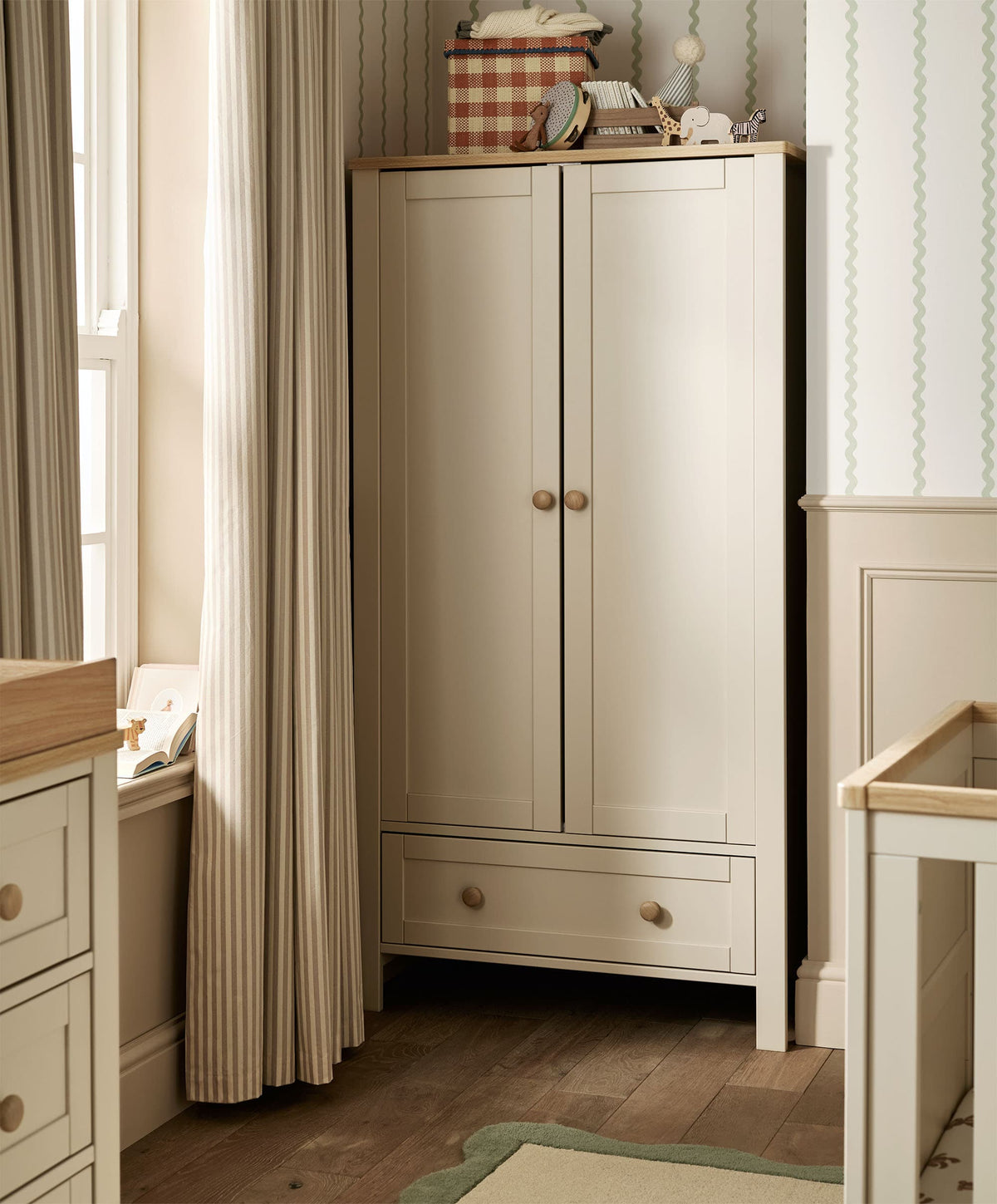 Mamas & Papas Wardrobes Wedmore Wardrobe - Cashmere/Oak