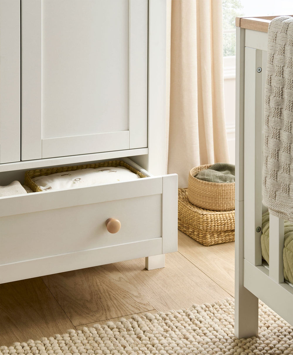 Mamas &amp; Papas Wardrobes Wedmore Wardrobe - White/Oak