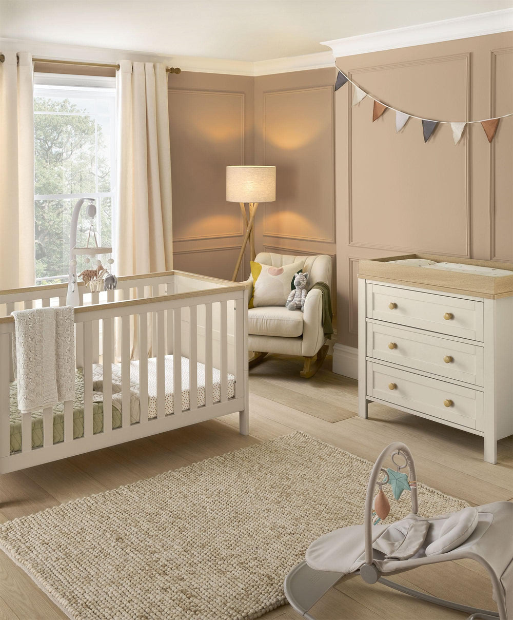 Mamas &amp; Papas Wedmore 2 Piece Cotbed Set With Dresser Changer -  Cashmere