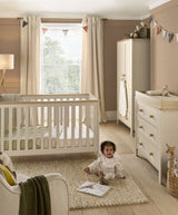 Mamas & Papas Wedmore 3 Piece Cotbed Range with Dresser Changer & Wardrobe - Cashmere