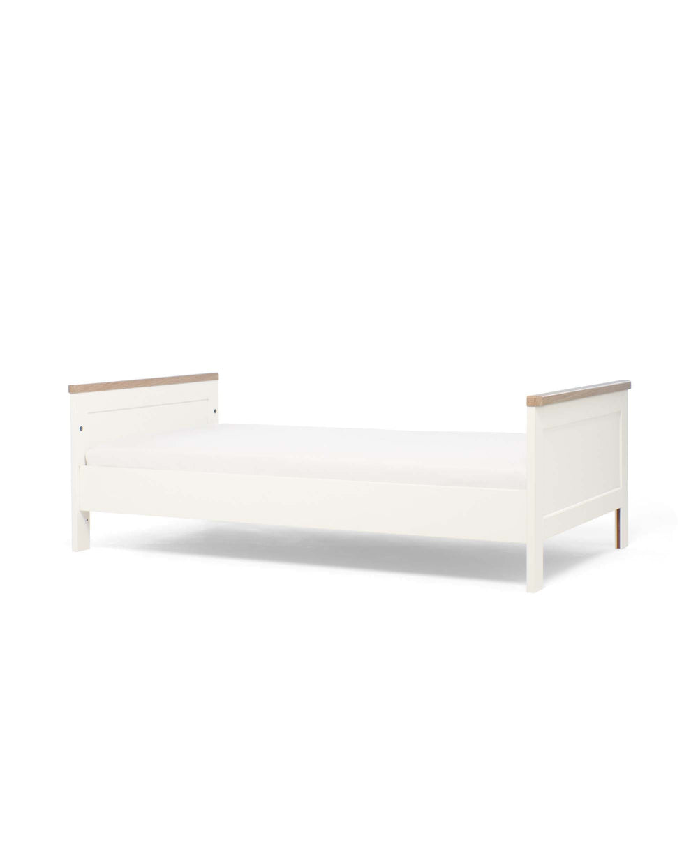 Mamas &amp; Papas Wedmore 3 Piece Cotbed Range with Premium Dual Core Mattress - White/Natural