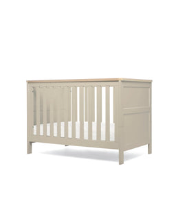 Mamas & Papas Wedmore 3 Piece Small Cotbed Range With Dresser Changer & Wardrobe - Cashmere/Oak