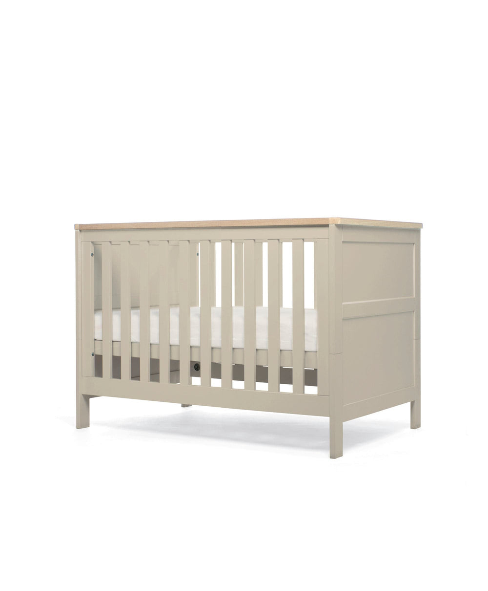 Mamas &amp; Papas Wedmore 3 Piece Small Cotbed Range With Dresser Changer &amp; Wardrobe - Cashmere/Oak