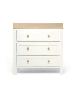 Mamas & Papas Wedmore 3 Piece Small Cotbed Range with Dresser Changer & Wardrobe - White/Oak