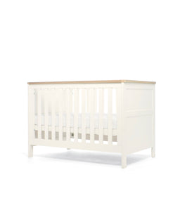 Mamas & Papas Wedmore 3 Piece Small Cotbed Range with Dresser Changer & Wardrobe - White/Oak