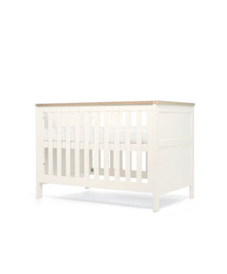 Mamas & Papas Wedmore 3 Piece Small Cotbed Range with Dresser Changer & Wardrobe - White/Oak