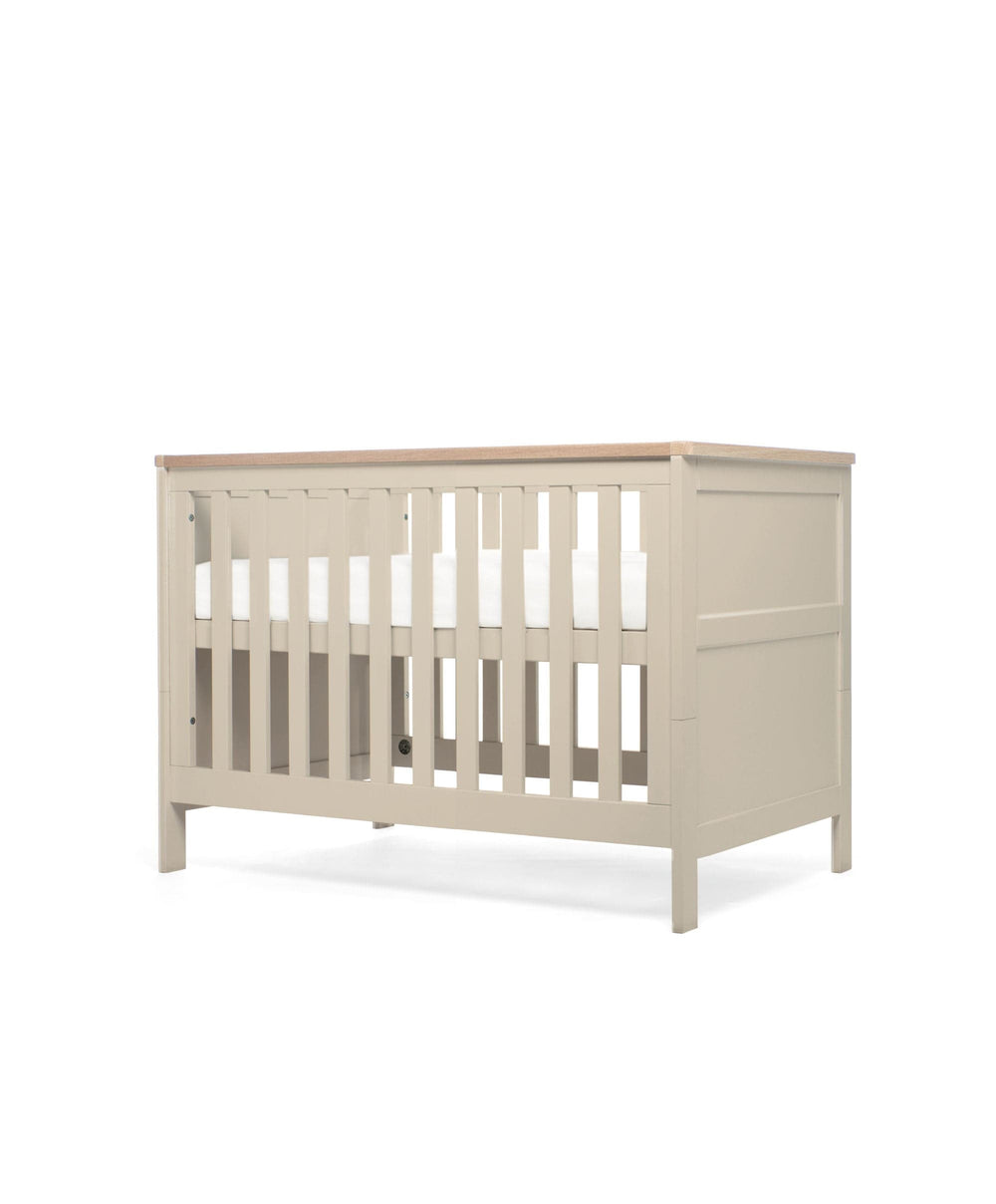 Mamas &amp; Papas Wedmore 3 Piece Small Cotbed Range With Premium Dual Core Mattress  - Cashmere