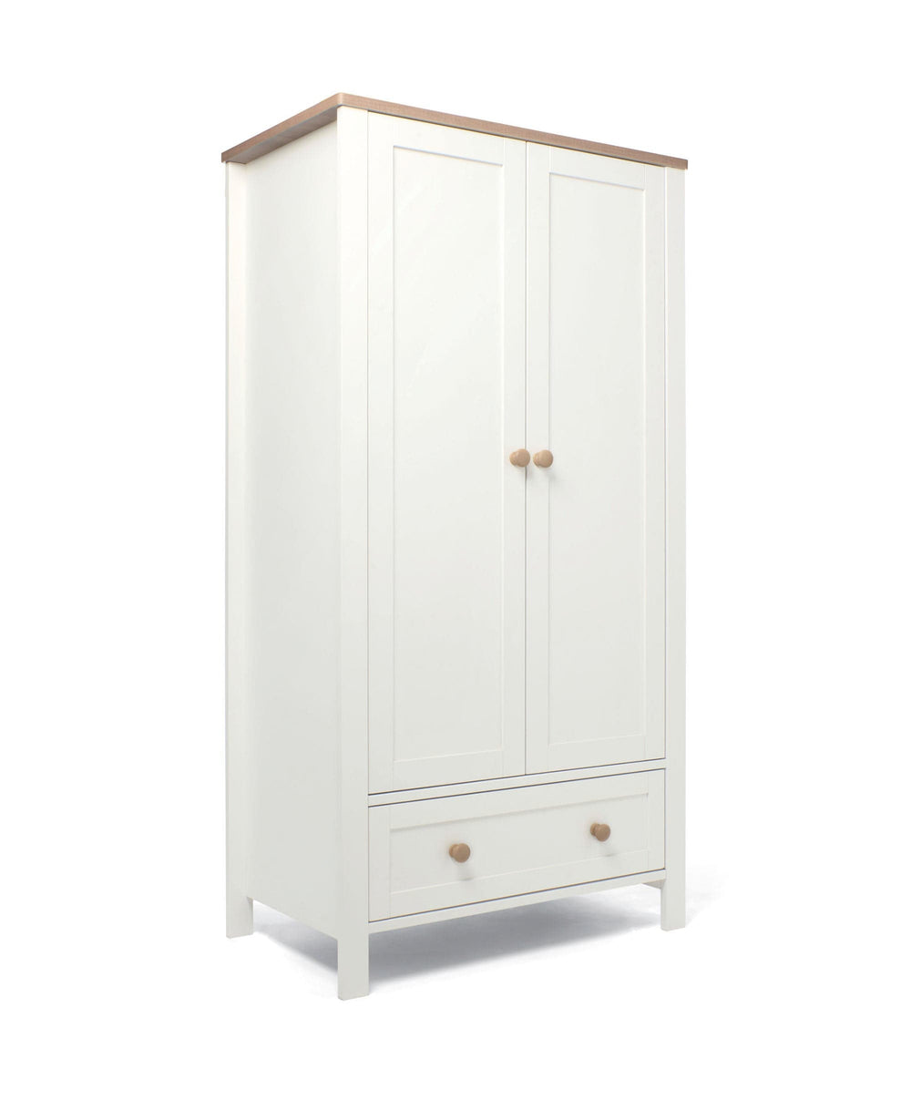 Mamas &amp; Papas Wedmore 3 Piece Small Cotbed Range with Premium Dual Core Mattress - White