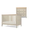 Mamas & Papas Wedmore Small Cotbed Set With Dresser Changer - Cashmere/Oak