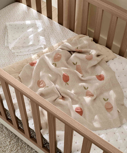 Mamas & Papas Welcome to the World Seedling Knitted Blanket - Fruit