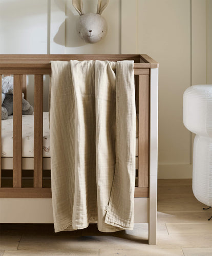 Mamas & Papas Welcome to the World Seedling Muslin Blanket - Linen