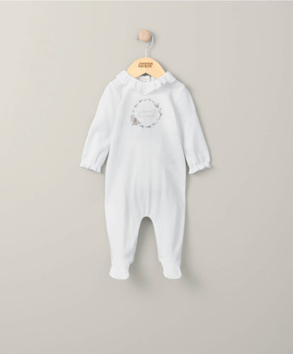 Mamas & Papas Welcome to the World Sleepsuit - White