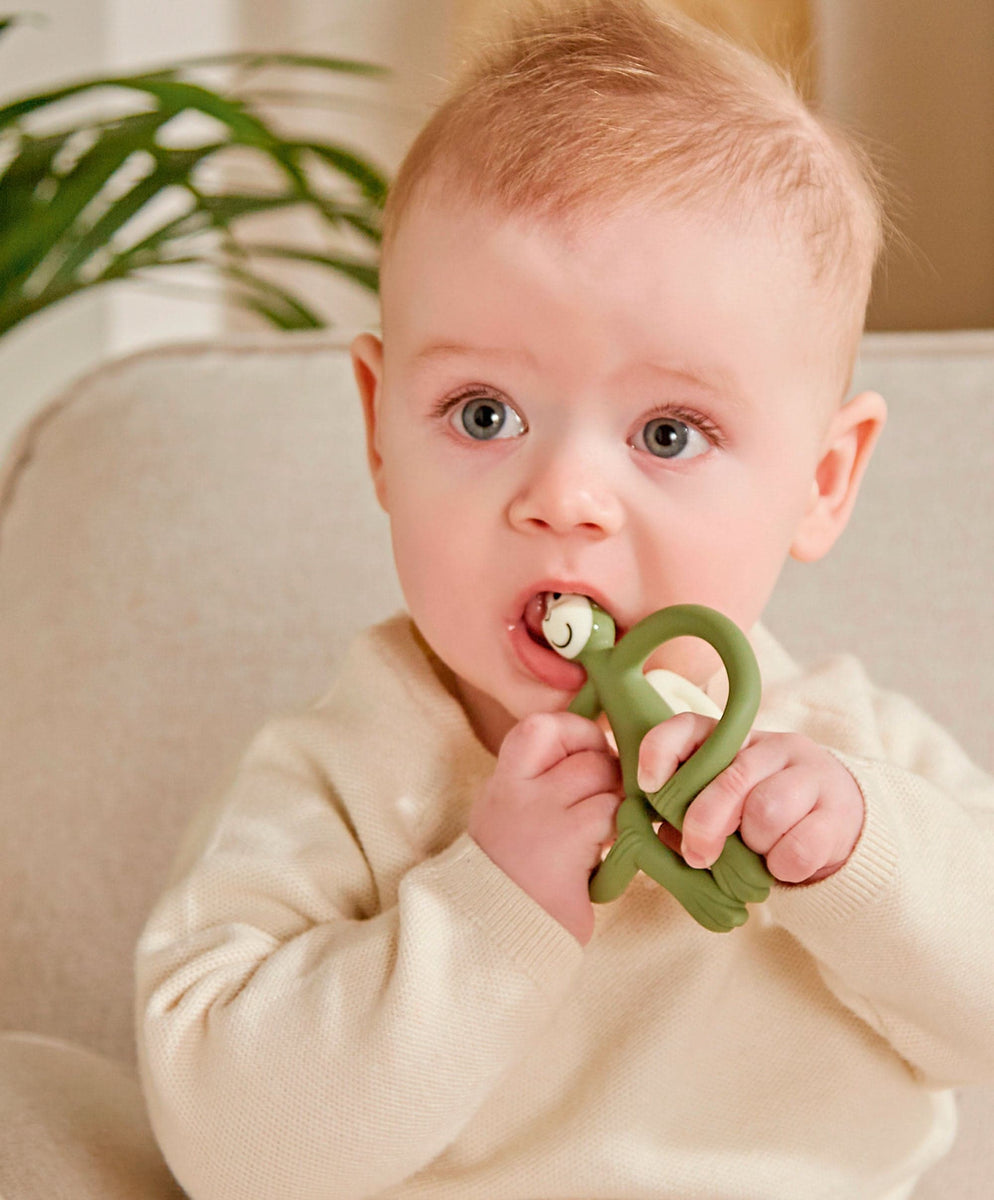 Matchstick Monkey Original Teething Toy - Olive Green – Mamas & Papas UK