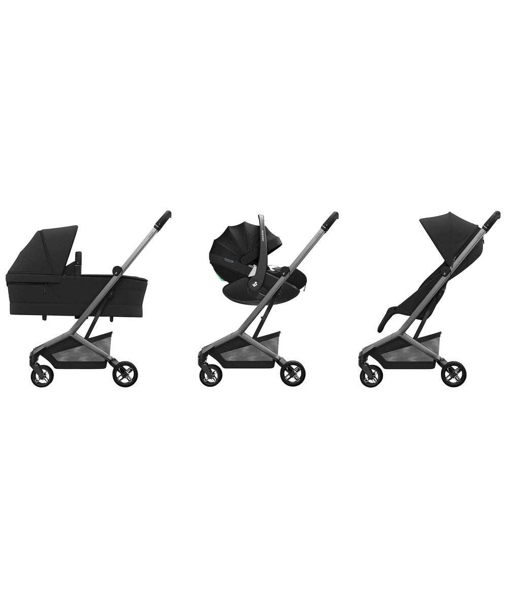 Maxi Cosi Maxi-Cosi Fame Cabin Pushchair With Carrycot &amp; Raincover - Black