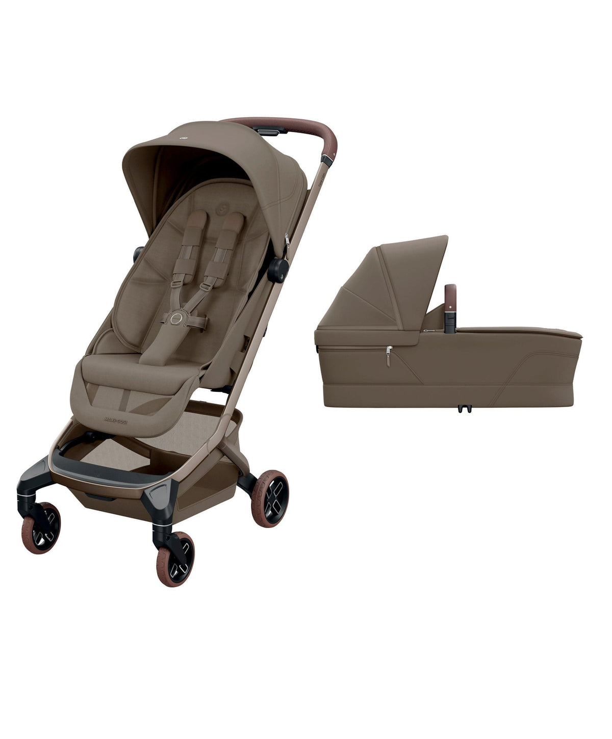 Maxi Cosi Maxi-Cosi Fame Cabin Pushchair With Carrycot & Raincover - Truffle