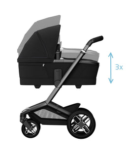 Maxi Cosi Maxi Cosi Fame Premium Pushchair Bundle with Pebble 360 Pro 2 Car Seat & Base – Black with Black Wheels