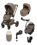 Maxi Cosi Maxi-Cosi Fame Pushchair & Carrycot with Coral Slide Pro Car Seat - Oak Truffle