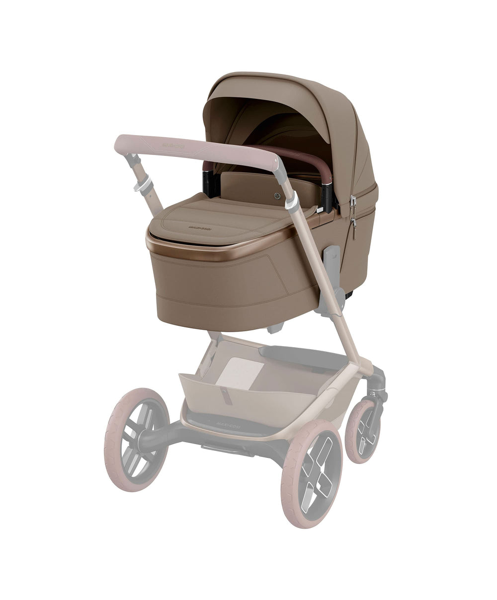 Maxi Cosi Maxi-Cosi Fame Pushchair &amp; Carrycot with Coral Slide Pro Car Seat - Oak Truffle