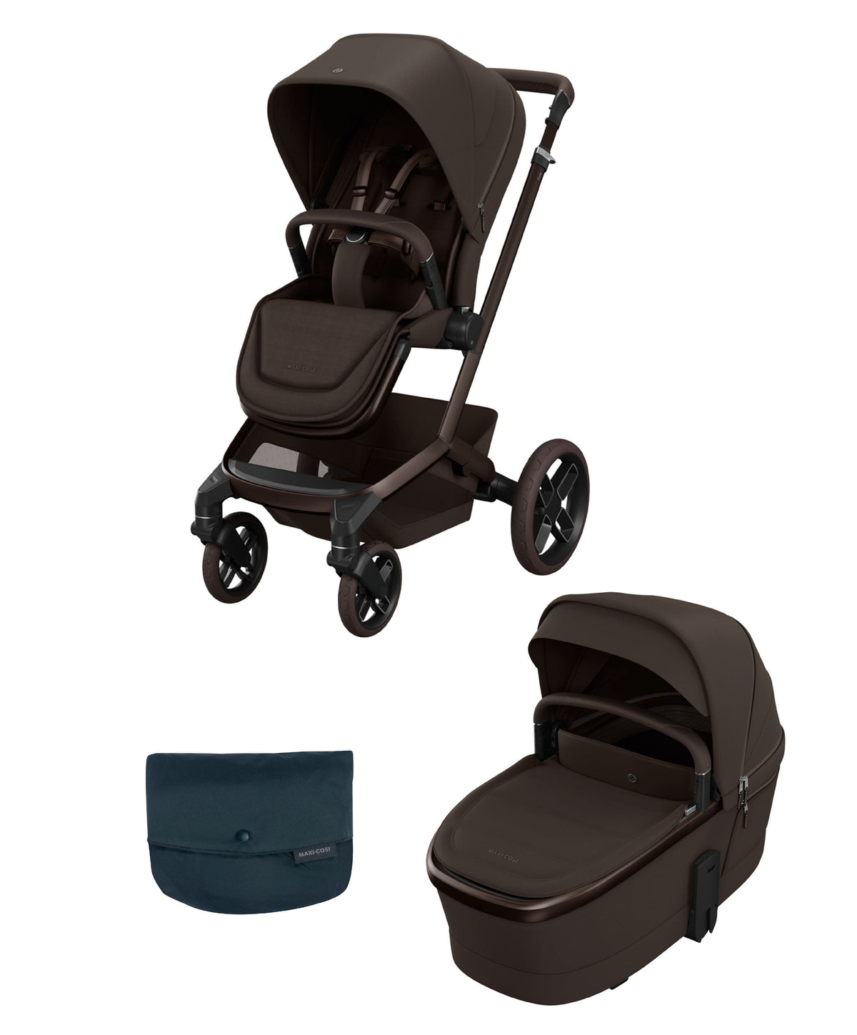 Maxi Cosi Pushchairs Maxi Cosi Fame Pushchair & Carrycot - Espresso Brown