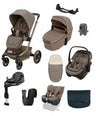 Maxi Cosi Pushchairs Maxi-Cosi Fame Ultimate Pushchair Bundle with Maxi-Cosi Coral Slide Pro Car Seat & Maxi-Cosi Pearl XL Slide Pro Car Seat (10 Pieces) - Oak Truffle