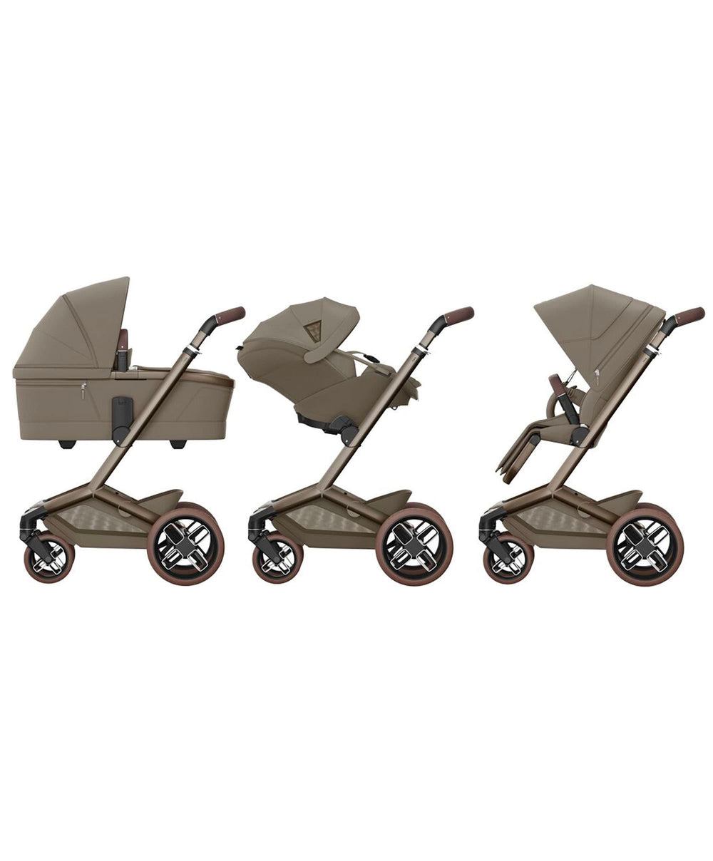 Maxi Cosi Pushchairs Maxi-Cosi Fame Ultimate Pushchair Bundle with Maxi-Cosi Coral Slide Pro Car Seat &amp; Maxi-Cosi Pearl XL Slide Pro Car Seat (10 Pieces) - Saphire Sand