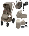Maxi Cosi Pushchairs Maxi-Cosi Oxford+ Complete Pushchair Bundle with Maxi-Cosi Pebble Slide Pro Car Seat & Base - Oak Truffle